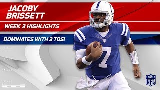 Jacoby Brissetts 3 TD Game vs Cleveland  Browns vs Colts  Wk 3 Player Highlights [upl. by Leirej531]