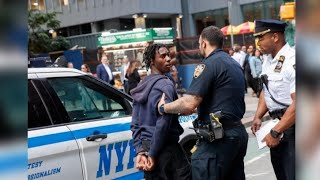 TIMES SQUARE Stabbing HORROR As Man Is Attacked With A Machete In McDonalds [upl. by Cathrin]