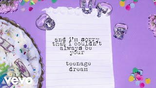 Olivia Rodrigo  teenage dream Official Lyric Video [upl. by Kauslick]