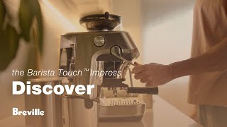 The Barista Touch™ Impress  A precise messfree tamp with the Impress™ Puck System  Breville NZ [upl. by Galanti]