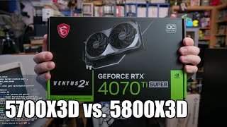 Crackys Bastelnacht  Ryzen 7 5700X3D vs 5800X3D feat RTX 4070 Ti Super [upl. by Papp]