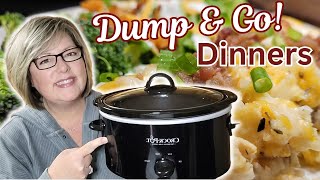 5 Ingredient DUMP AND GO Crockpot Meals That Will Be YOUR NEW FAVORITES Easy Slow Cooker Recipes [upl. by Julita927]