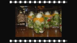 Tossed Salad in a Jar and Sealed with my FoodSaver [upl. by Malaspina]