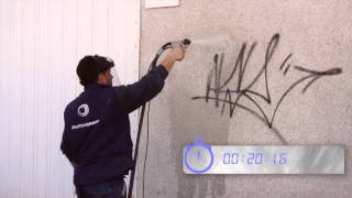 Cómo eliminar un graffiti en 2 minutos [upl. by Thisbee]