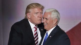 VIDEO Trump Failed Air Kiss Most Awkward Convention Moment [upl. by Longawa586]