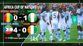 GUINEA  BISSAU 0  1 NIGERIA EQUATORIAL GUINEA 4  0 IVORY COAST AFCON 20232024  GROUP A [upl. by Eulalie]