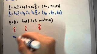 Vector Calculus for Electromagnetism 3 a  Vector Cross Product 12 [upl. by Klug]