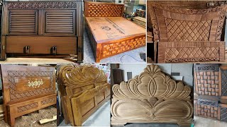 Wood headboard design ideas  Beautiful wooden headboard ideas  Make money with wood headboards [upl. by Vaientina]