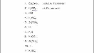 Formulas Lesson 10 Acids Bases Practice Questions [upl. by Mali]