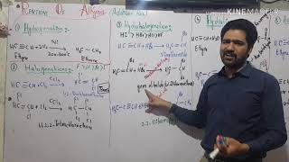 Addition reactions of alkynes [upl. by Tillion]