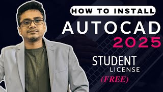 FREE AUTOCAD 2025 DOWNLOAD AND INSTALL  STUDENT LICENSE [upl. by Ludlow]