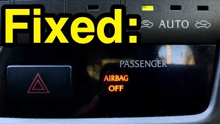 How to fix “Passenger Airbag OFF” warning light in your car [upl. by Betteanne]