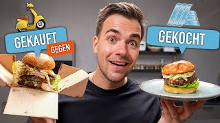 ZiegenkäseBurger für unter 5€ 🤤  GEKAUFT GEGEN GEKOCHT mit maxxpane [upl. by Bertsche]