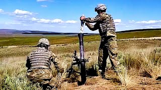 A Quick Video About HOW TO AIM AND FIRE An 81mm Mortar Yakima Training Center Yakima Wash [upl. by Nyluqcaj]