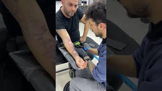 FUL KOL KAPLAMA DÖVMESİ youtubeshorts tattoo ship [upl. by Albarran]