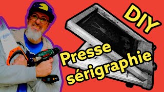 Apprendre la sérigraphie Ep4  se fabriquer une presse à sérigraphie [upl. by Eiramrefinnej]