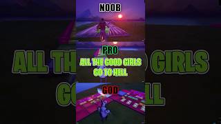 Fortnite Music Blocks Billie Eilish  all the good girls go to hell  Noob vs Pro vs God fortnite [upl. by Aldarcy]