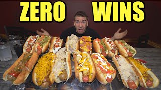 UNDEFEATED 10LB HOT DOG CHALLENGE  Craves GLIZZY GOBBLER Loaded Hotdog Challenge [upl. by Netnilc]