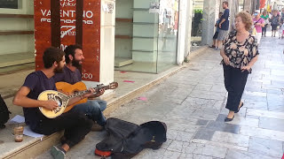 Greek music in Athens streets  Omilo [upl. by Des779]