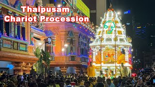 Thaipusam chariot procession Kuala Lumpur 2024 [upl. by Alakam427]