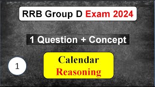 Calendar Reasoning  Special Concept  For All Competitive Exams 2024 [upl. by Belak]