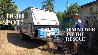 How to get your caravan into a tight spot  Gen X mini mover 2 [upl. by Lavicrep481]