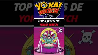 Top 5 Jefes Más Difíciles de Yo kai Watch shorts yokaiwatch [upl. by Baron332]