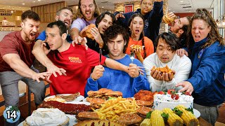 I Brought 50 Competitive Eaters To A Buffet [upl. by Enitnelav524]