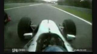 Hakkinen Vs Shumacher Vs Zonta  Spa 2000wmv [upl. by Mullins]