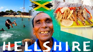 Best sea food review in Hellshire beach Jamaica [upl. by Kendre]