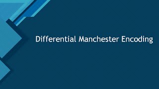 5 Manchester Encoding with example [upl. by Hoenack]