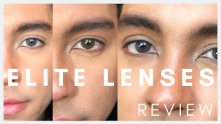 Elite Lenses Review Zircon  Amber  Agate  most natural contact ever [upl. by Annaira]