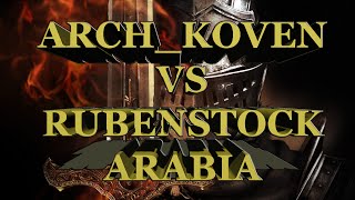 Age of Empires II Arch Koven vs Rubenstock 04 08 2015 Arabia [upl. by Annaxor353]