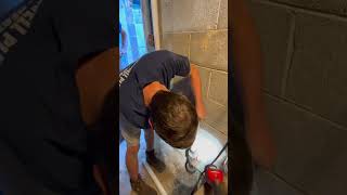 Rerouting a kitchen drain plumber bluecollar MilwaukeeTool KEENUtility [upl. by Yllaw]