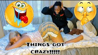 ARCHING MY BACK TO SEE MY HUSBANDS REACTION🤤 live matchcucumbers 🥒 🥵 prank gone wrong [upl. by Sucramel]