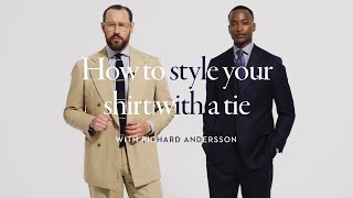 How to style your shirt with a tie  Eton Shirts [upl. by Htieh]