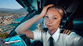 BOEING 737 Stunning LANDING SPAIN ALICANTE Airport RWY10  Cockpit View  Life Of An Airline Pilot [upl. by Gnol]