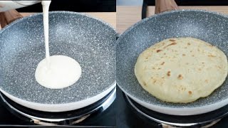 5 Minutes Ready Quick and Easy Flatbread Made With Batter No Kneading No Oven [upl. by Alleirbag]