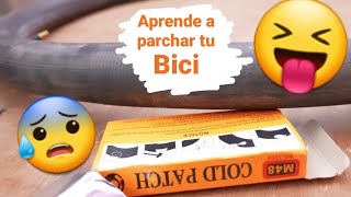 🍎👉 COMO arreglar un PINCHAZO de bicicleta con PARCHE 👈🍎  REPARAR una cámara de AIRE de bicicleta [upl. by Dallis]