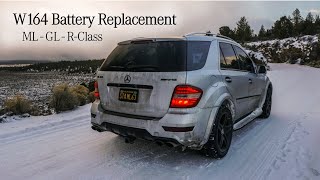 Mercedes MLGLR Battery Change  Simple DIY  W164W251 [upl. by Yrgoerg10]