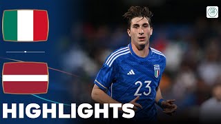 Italy vs Latvia  Highlights  U21 Euro Qualification 22032024 [upl. by Firmin]