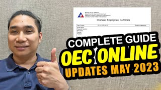 UPDATES PAANO KUMUHA NG OEC MAY 2023  OEC EXEMPTION ONLINE [upl. by Ibson163]