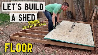 How to build a storage shed  Floor  Part 1  Plans available [upl. by Marcellus]