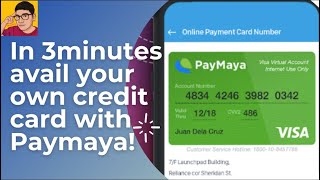 Avail a Paymaya Virtual Credit Card and use to shop online Easy Guide [upl. by Eden]