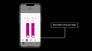 How to change volume and mute your hearing aids in Oticon Companion app [upl. by Hegyera]