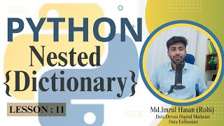 011 Python Nested Dictionary  Python Basic to Advance in Bangla [upl. by Llieno]