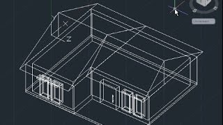 AutoCAD 3D House Modeling Tutorial Beginner Basic [upl. by Atsed162]