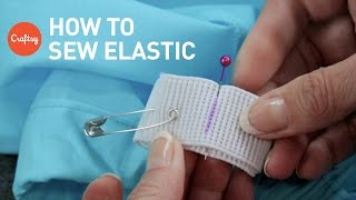 How to sew elastic 2 techniques  Sewing Tutorial with Angela Wolf [upl. by Eelrac]