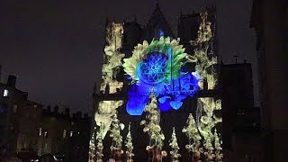 Fête des Lumières Lyon 2018 quot Cathédrale St Jeanquot [upl. by Annoya]