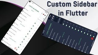 How to Create custom sidebar in flutter [upl. by Balfour]